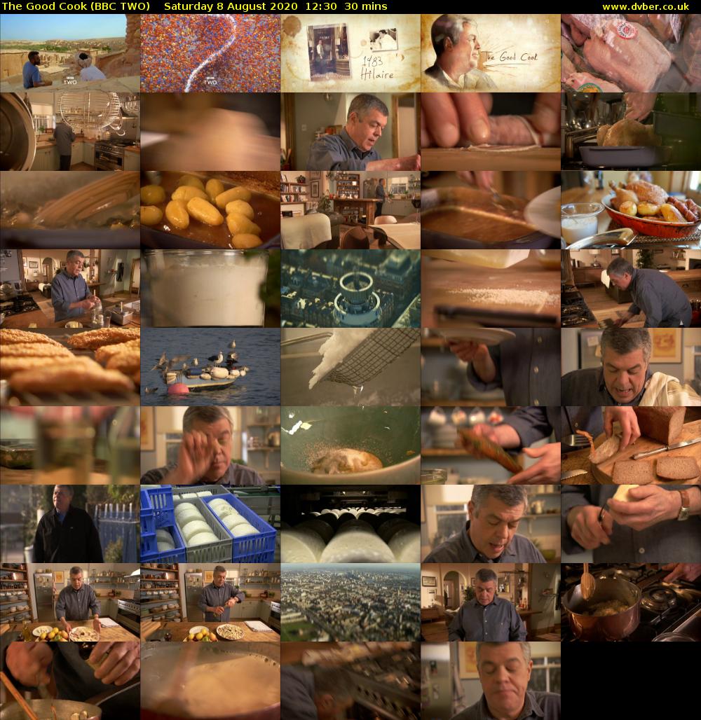 The Good Cook (BBC TWO) Saturday 8 August 2020 12:30 - 13:00