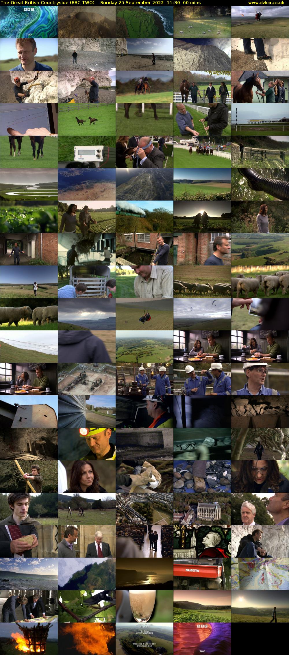 The Great British Countryside (BBC TWO) Sunday 25 September 2022 11:30 - 12:30