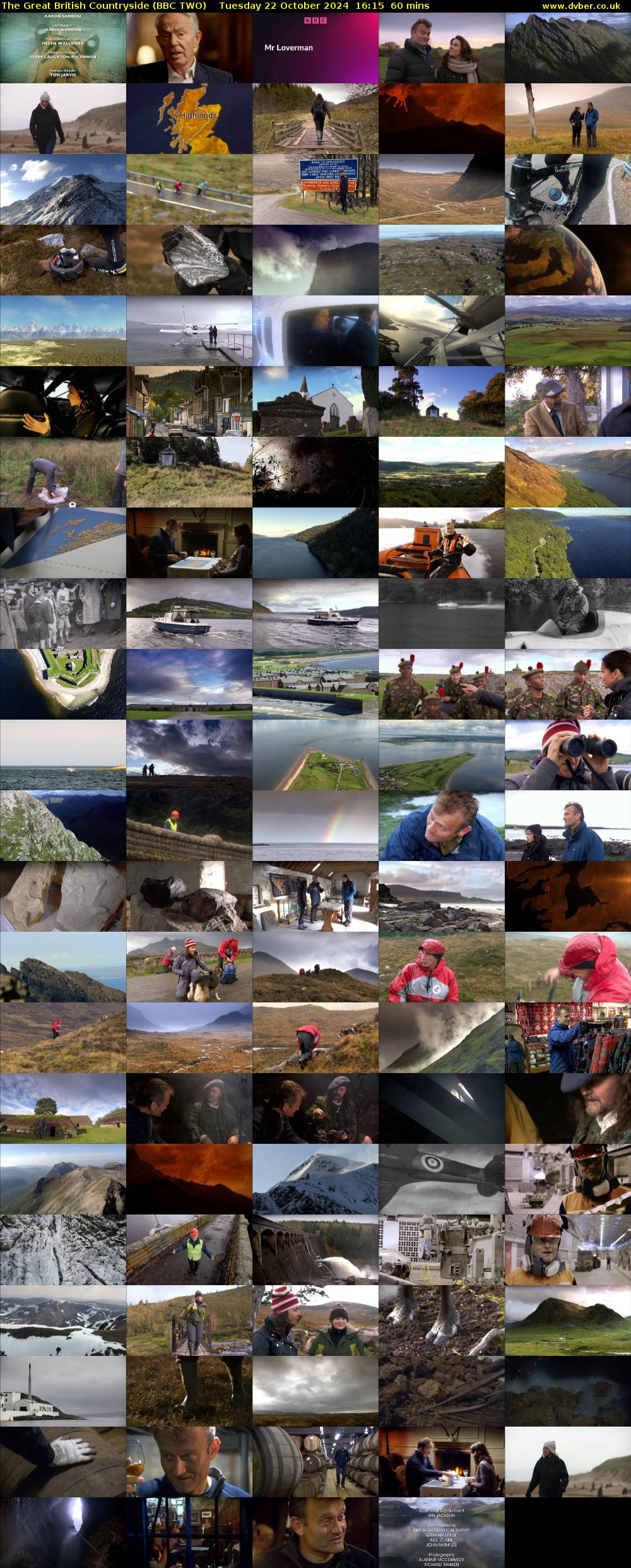 The Great British Countryside (BBC TWO) Tuesday 22 October 2024 16:15 - 17:15