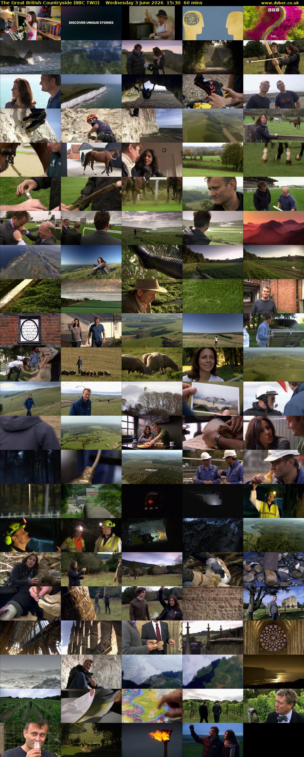 The Great British Countryside (BBC TWO) Wednesday 3 June 2026 15:30 - 16:30