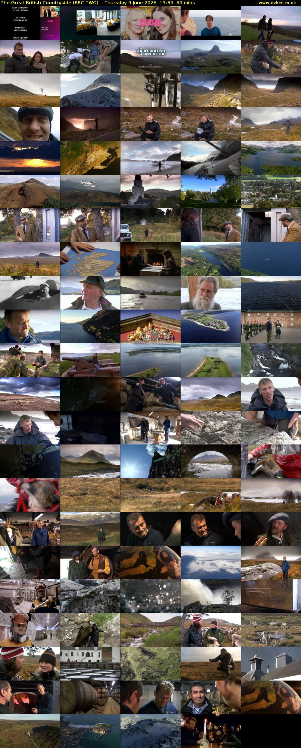 The Great British Countryside (BBC TWO) Thursday 4 June 2026 15:30 - 16:30