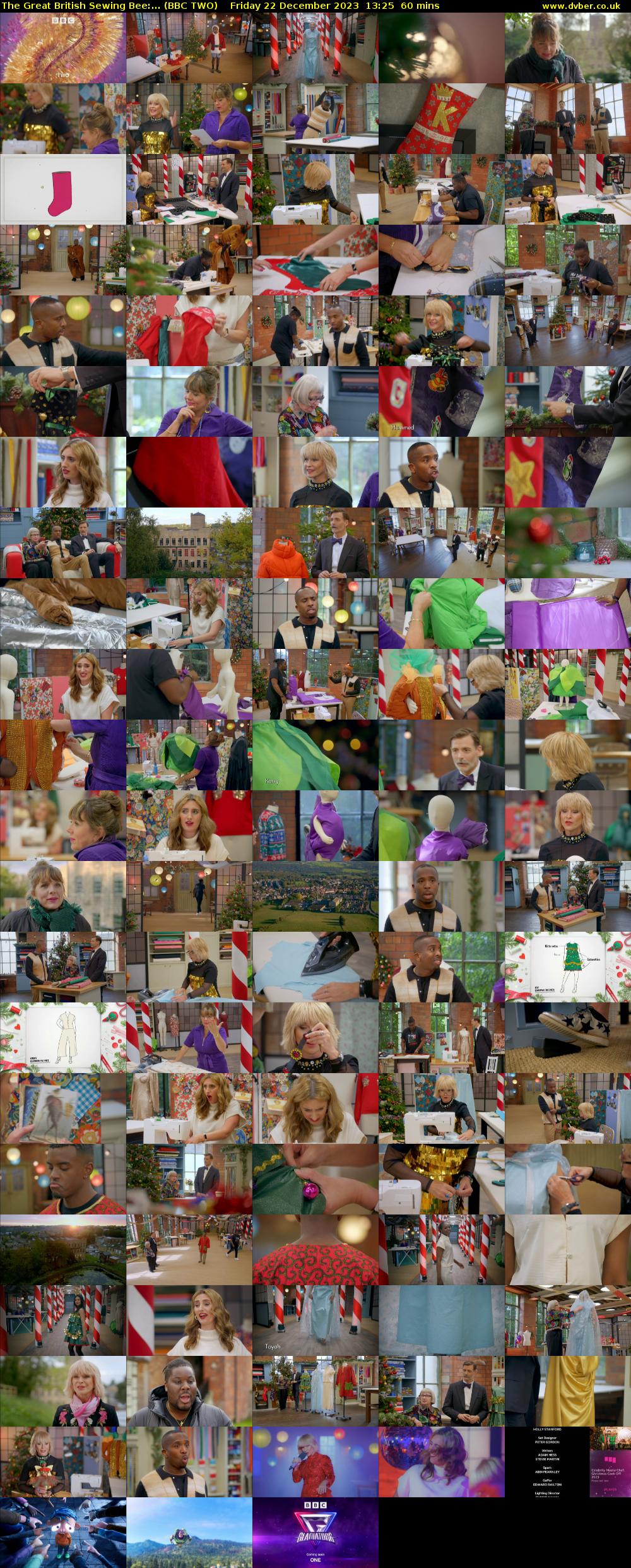 The Great British Sewing Bee:... (BBC TWO) Friday 22 December 2023 13:25 - 14:25