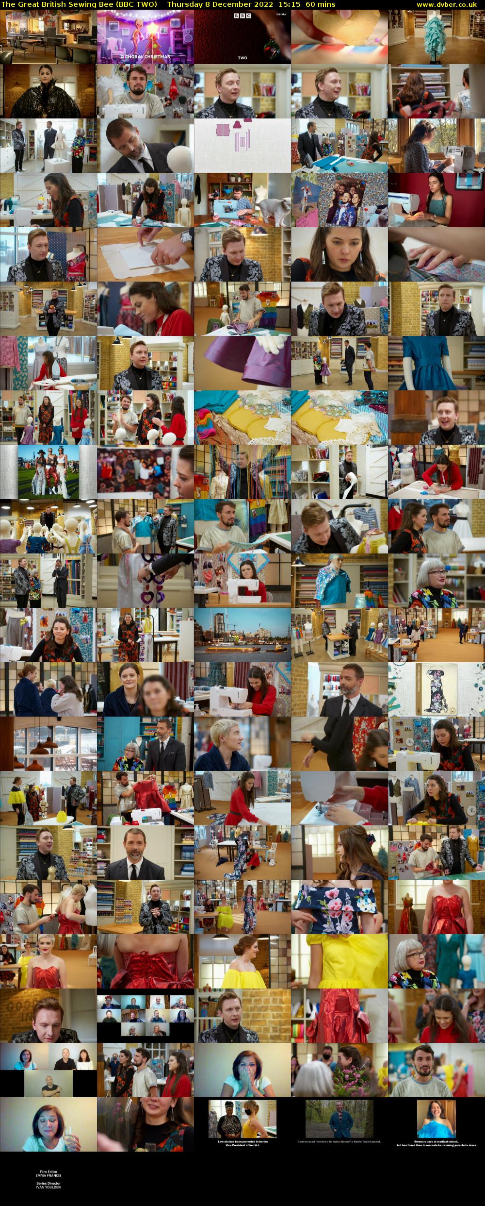 The Great British Sewing Bee (BBC TWO) Thursday 8 December 2022 15:15 - 16:15
