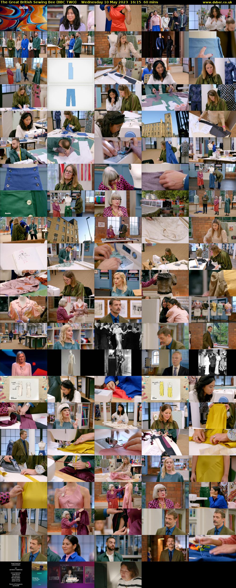 The Great British Sewing Bee (BBC TWO) Wednesday 10 May 2023 16:15 - 17:15