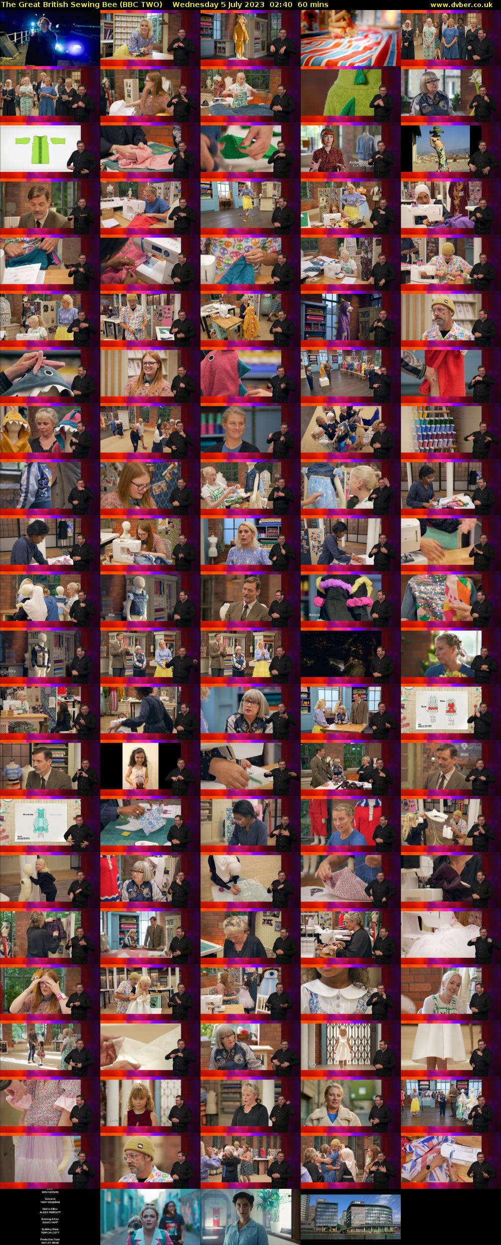 The Great British Sewing Bee (BBC TWO) Wednesday 5 July 2023 02:40 - 03:40