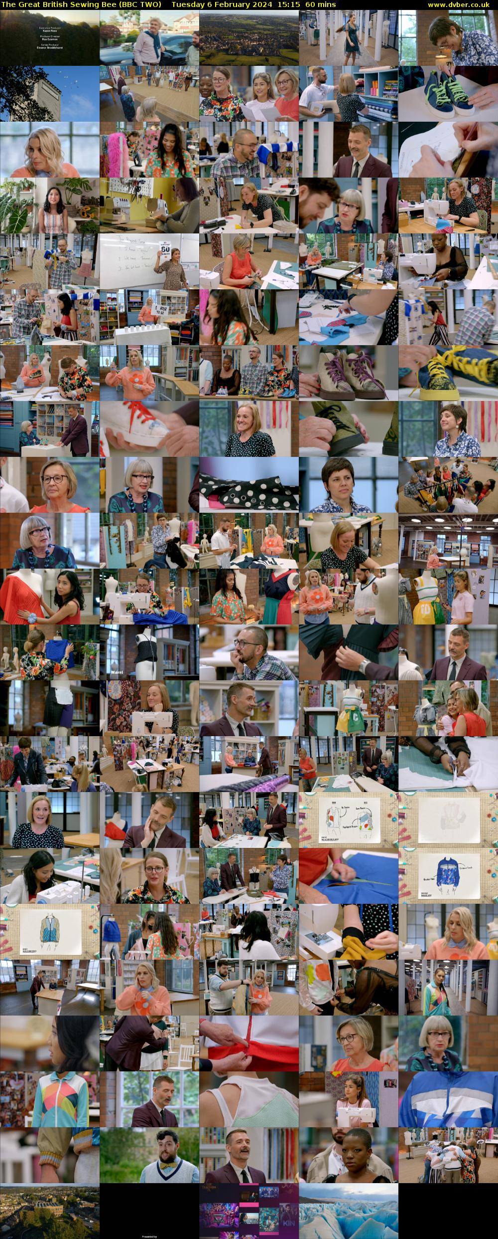 The Great British Sewing Bee (BBC TWO) Tuesday 6 February 2024 15:15 - 16:15