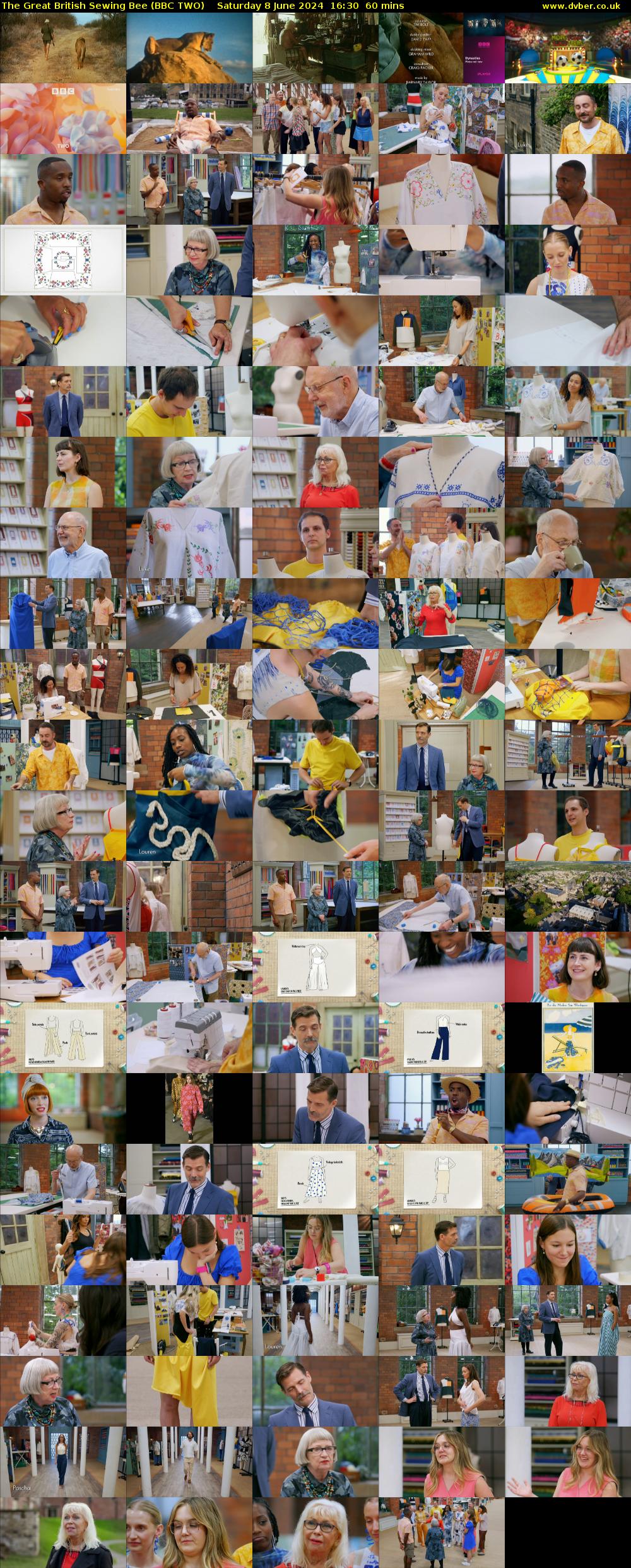 The Great British Sewing Bee (BBC TWO) Saturday 8 June 2024 16:30 - 17:30