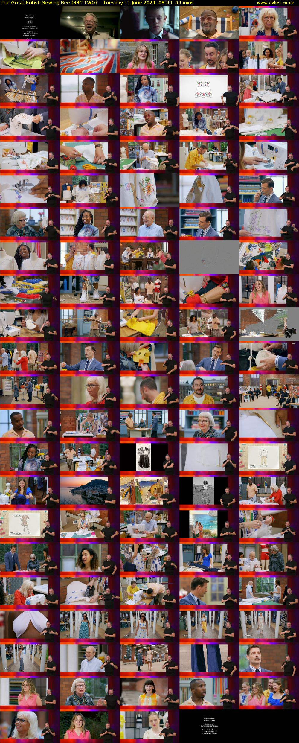 The Great British Sewing Bee (BBC TWO) Tuesday 11 June 2024 08:00 - 09:00