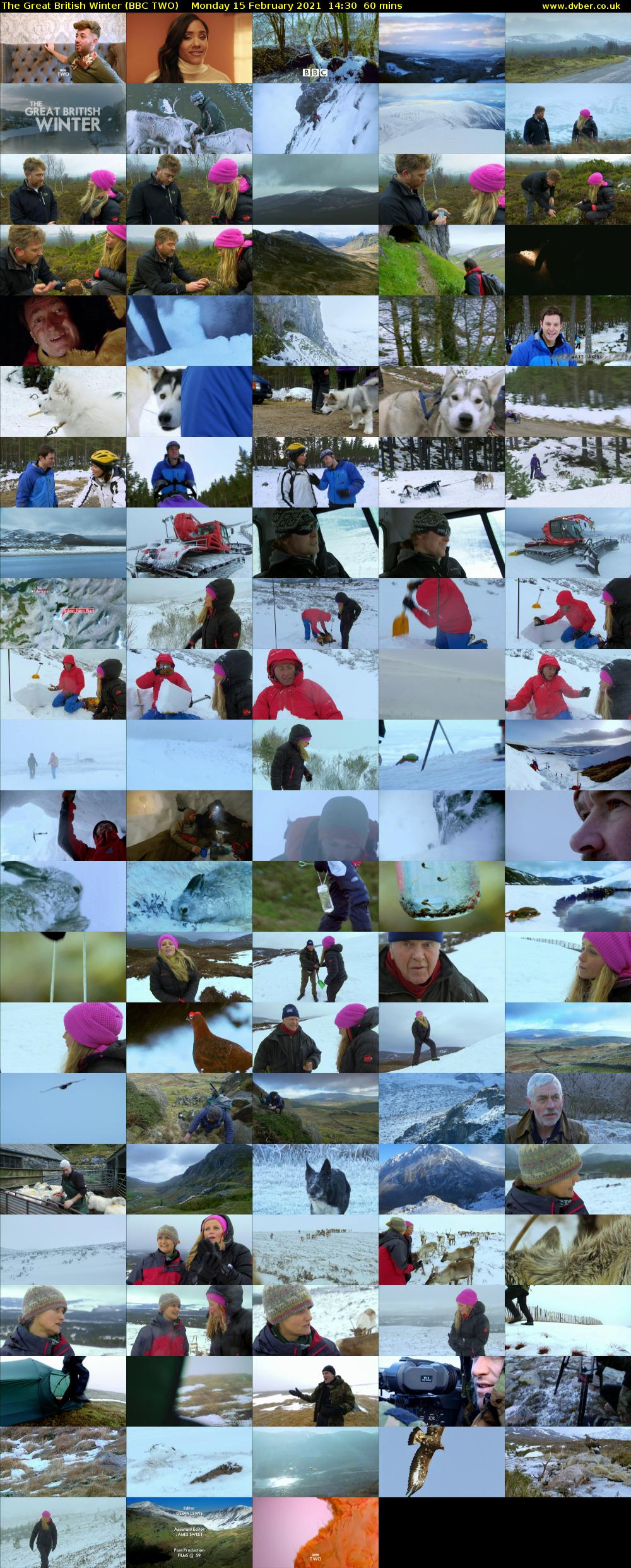 The Great British Winter (BBC TWO) Monday 15 February 2021 14:30 - 15:30