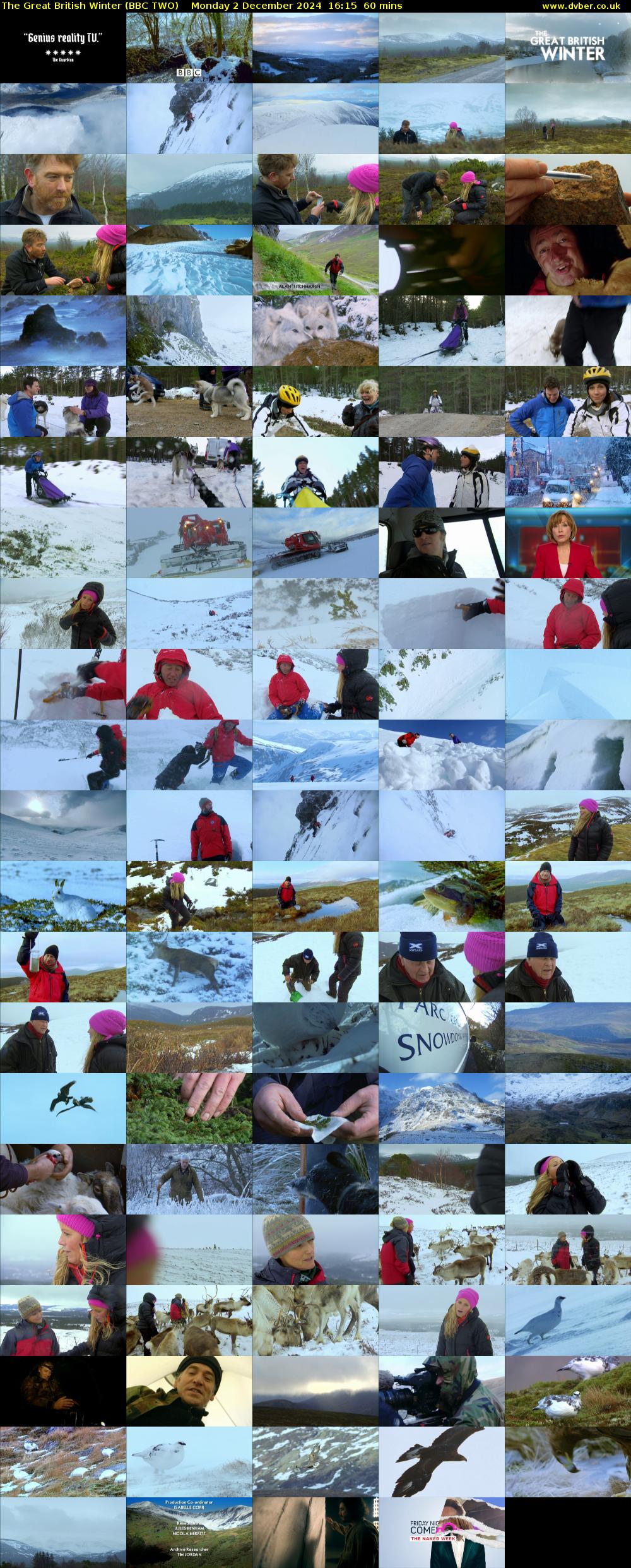 The Great British Winter (BBC TWO) Monday 2 December 2024 16:15 - 17:15