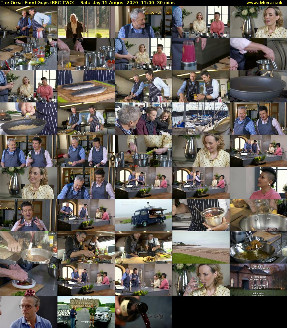The Great Food Guys (BBC TWO) Saturday 15 August 2020 11:00 - 11:30
