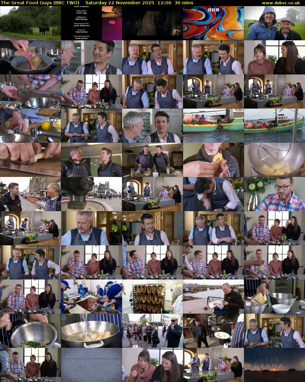 The Great Food Guys (BBC TWO) Saturday 22 November 2025 12:00 - 12:30