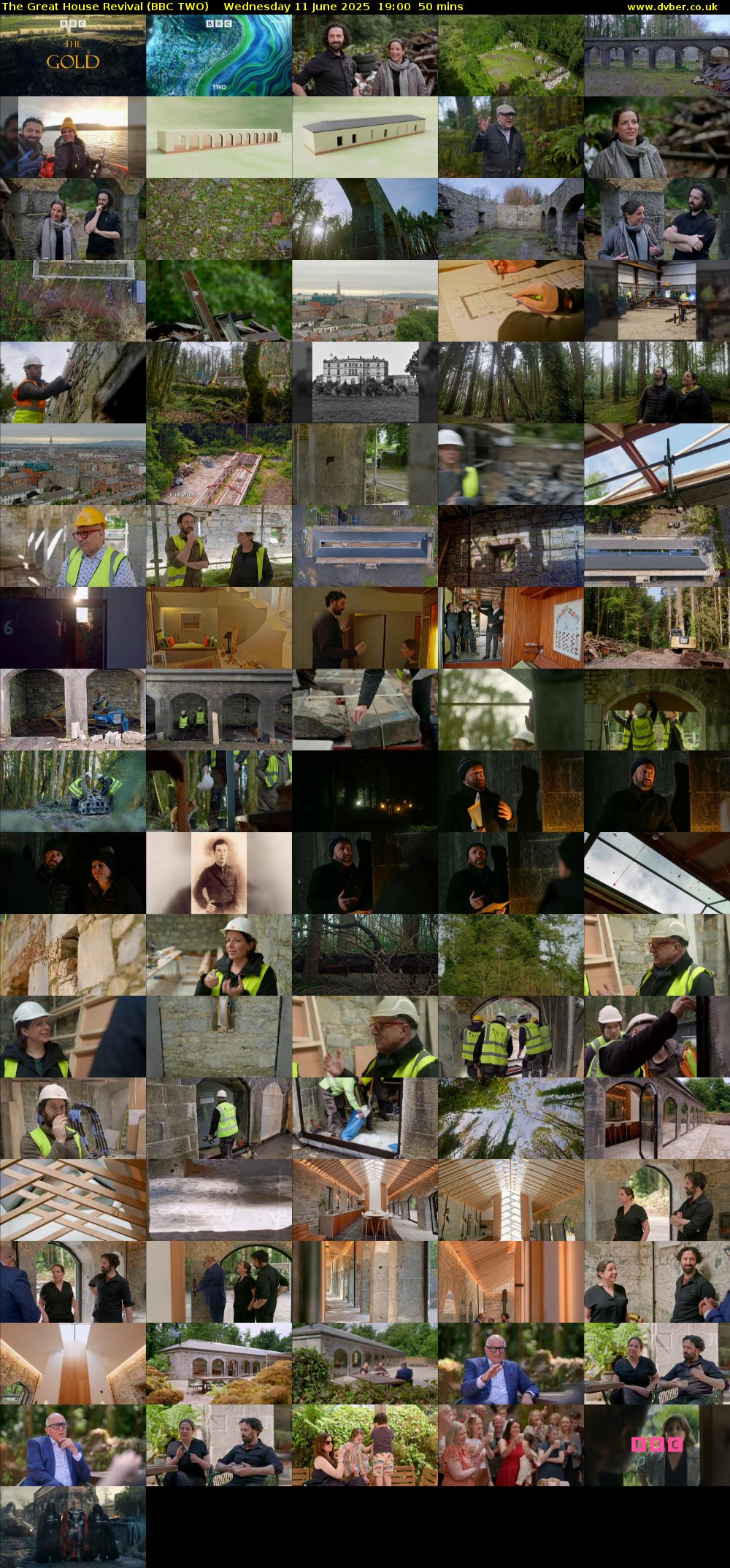The Great House Revival (BBC TWO) Wednesday 11 June 2025 19:00 - 19:50