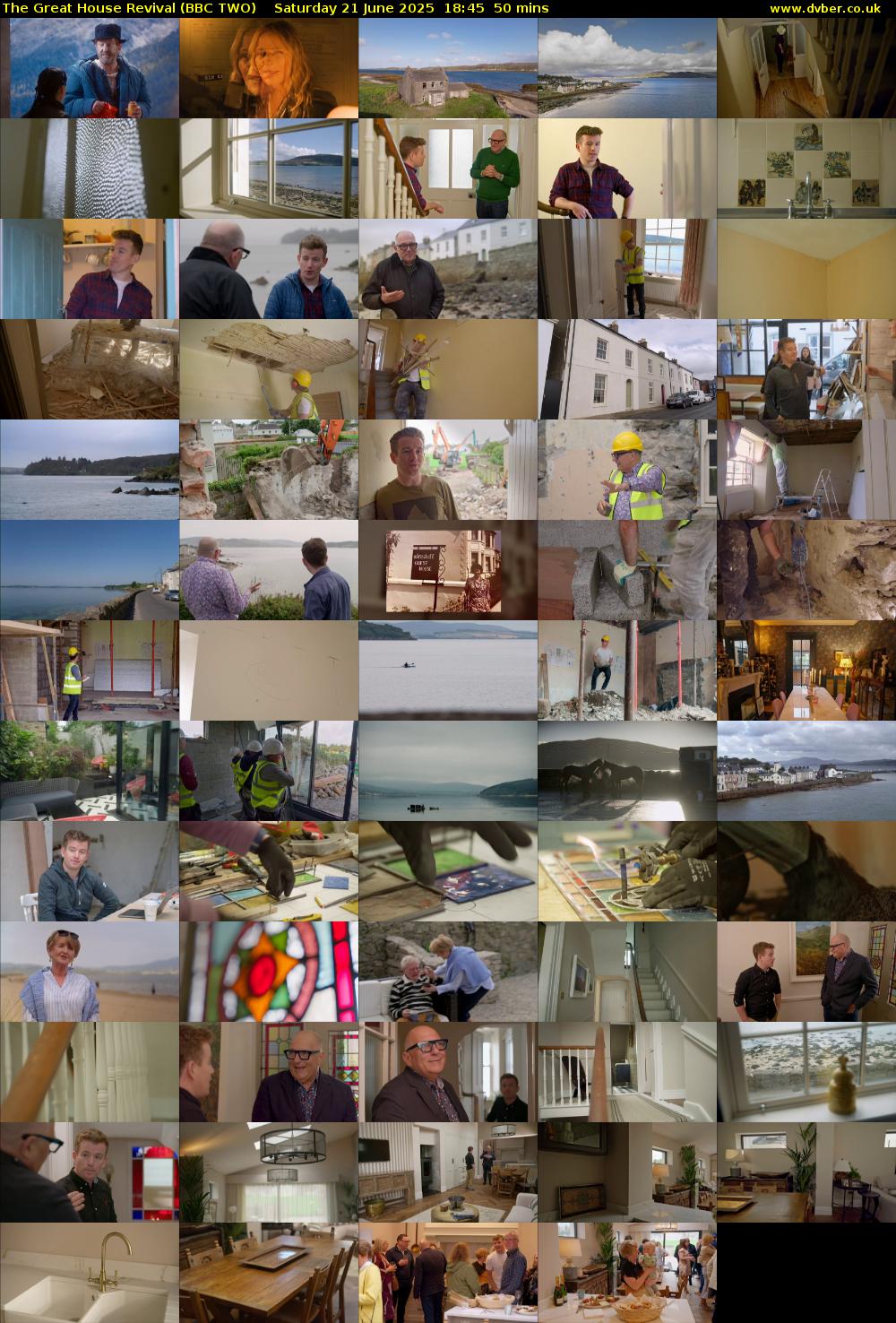The Great House Revival (BBC TWO) Saturday 21 June 2025 18:45 - 19:35