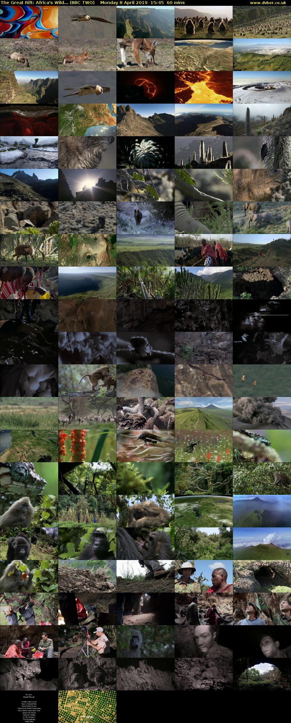 The Great Rift: Africa's Wild... (BBC TWO) Monday 8 April 2019 15:45 - 16:45