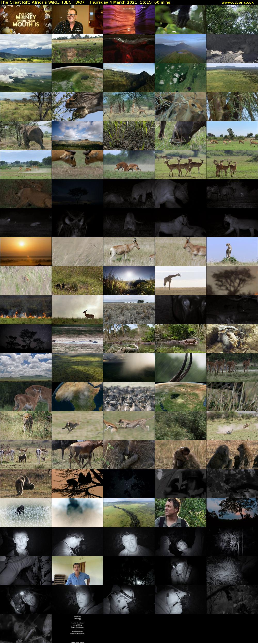 The Great Rift: Africa's Wild... (BBC TWO) Thursday 4 March 2021 16:15 - 17:15