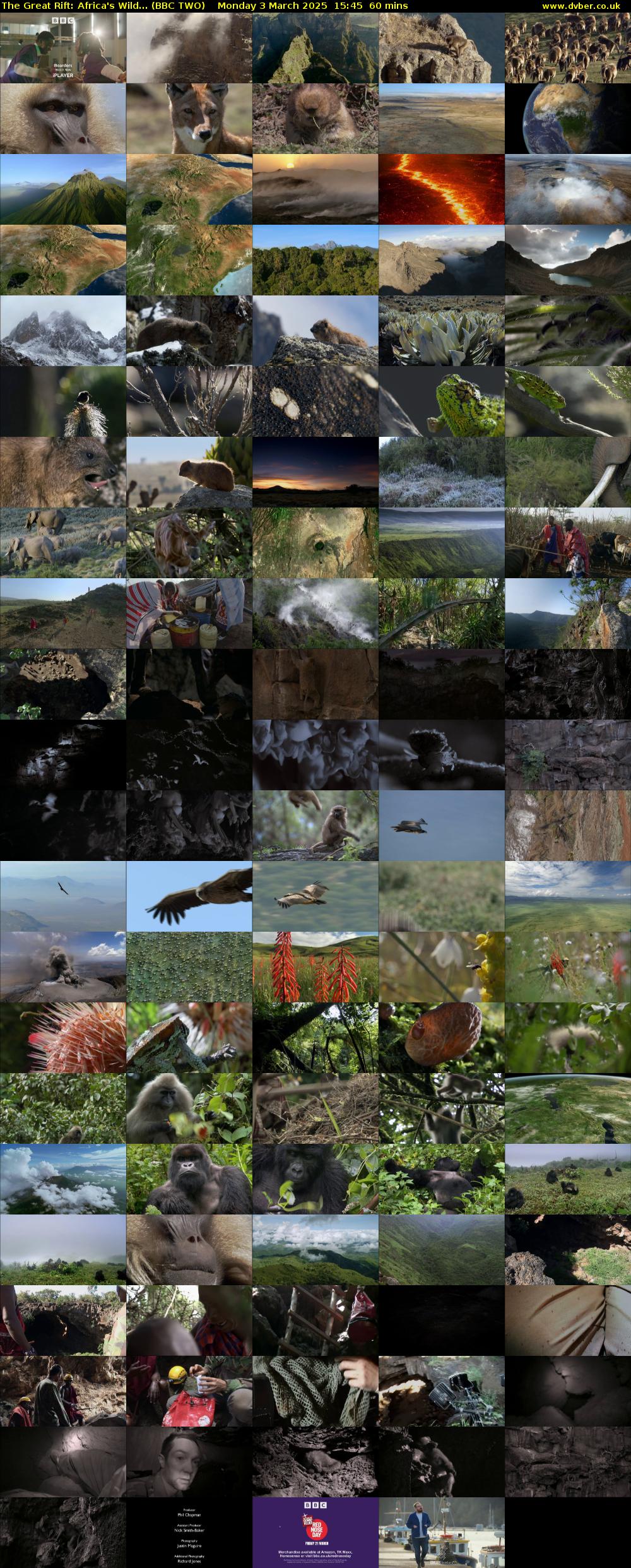 The Great Rift: Africa's Wild... (BBC TWO) Monday 3 March 2025 15:45 - 16:45