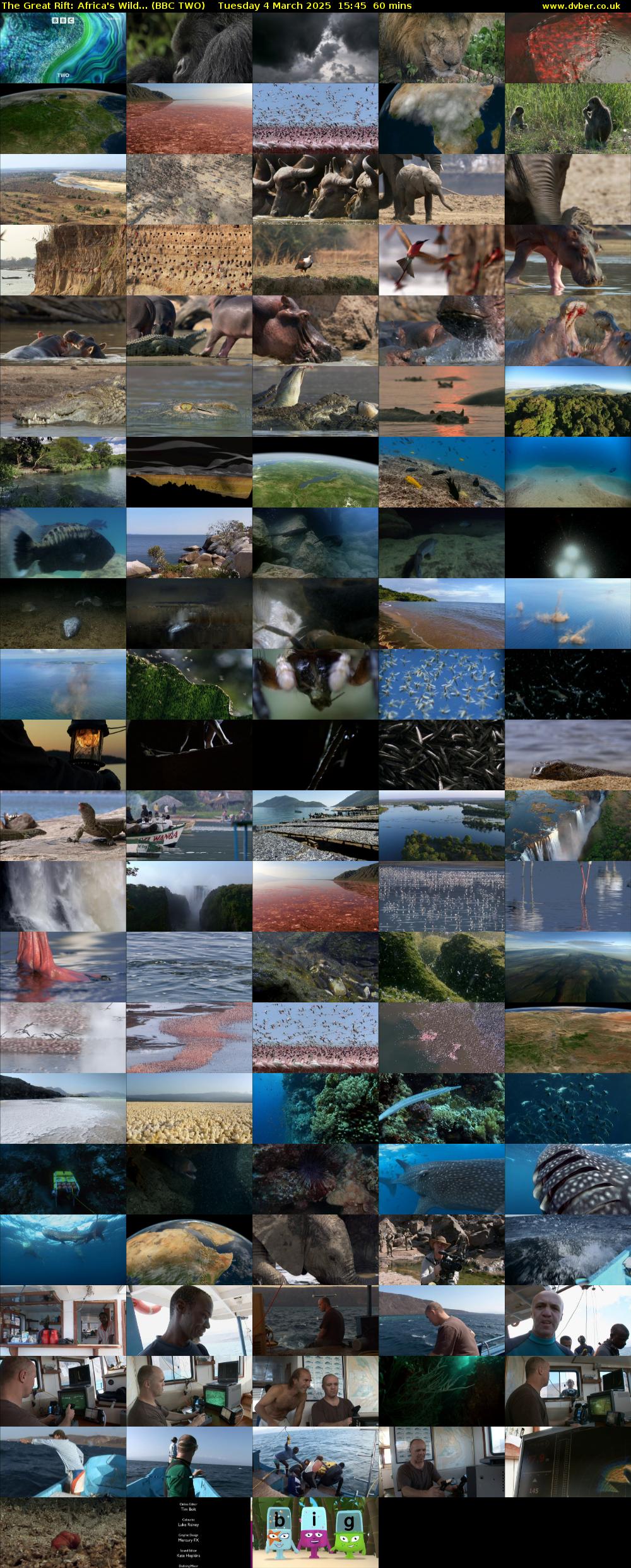 The Great Rift: Africa's Wild... (BBC TWO) Tuesday 4 March 2025 15:45 - 16:45