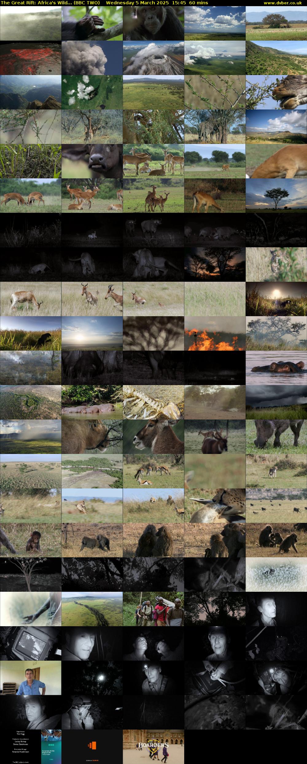 The Great Rift: Africa's Wild... (BBC TWO) Wednesday 5 March 2025 15:45 - 16:45