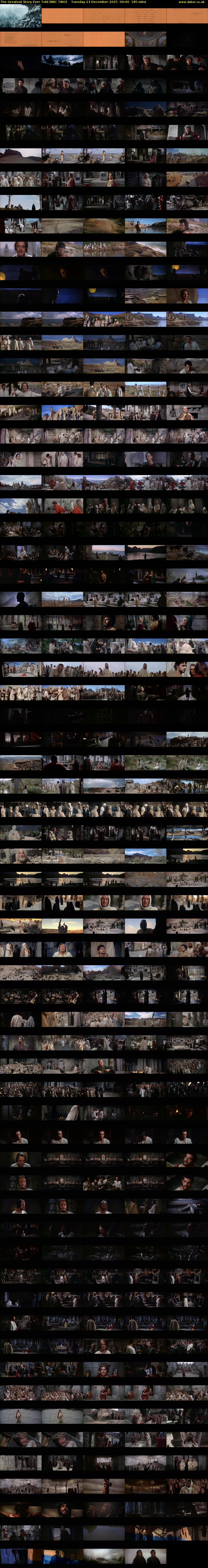 The Greatest Story Ever Told (BBC TWO) Tuesday 23 December 2025 09:00 - 12:05