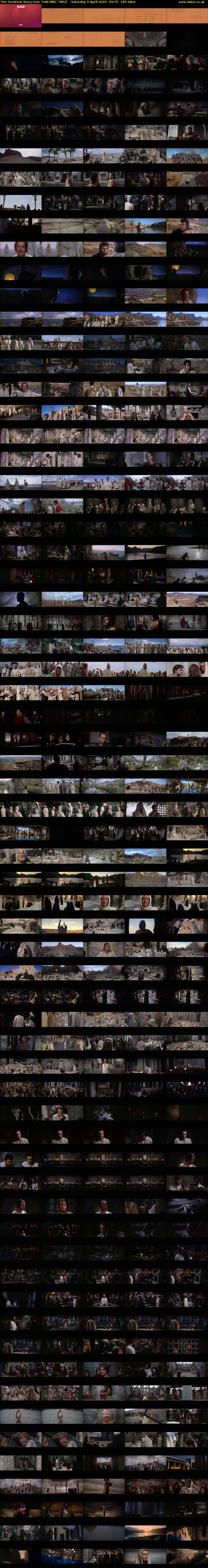 The Greatest Story Ever Told (BBC TWO) Saturday 4 April 2026 09:55 - 13:00