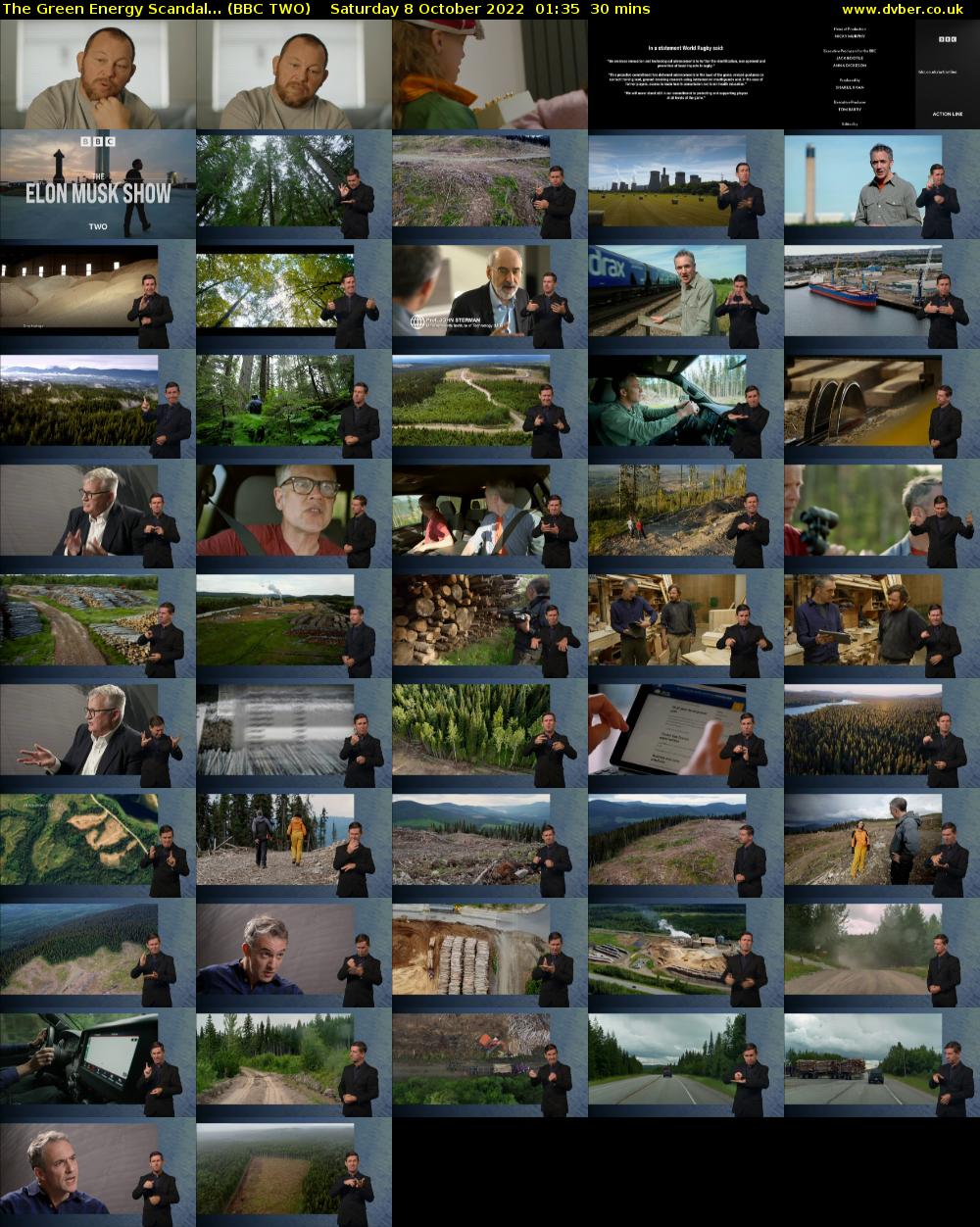 The Green Energy Scandal... (BBC TWO) Saturday 8 October 2022 01:35 - 02:05