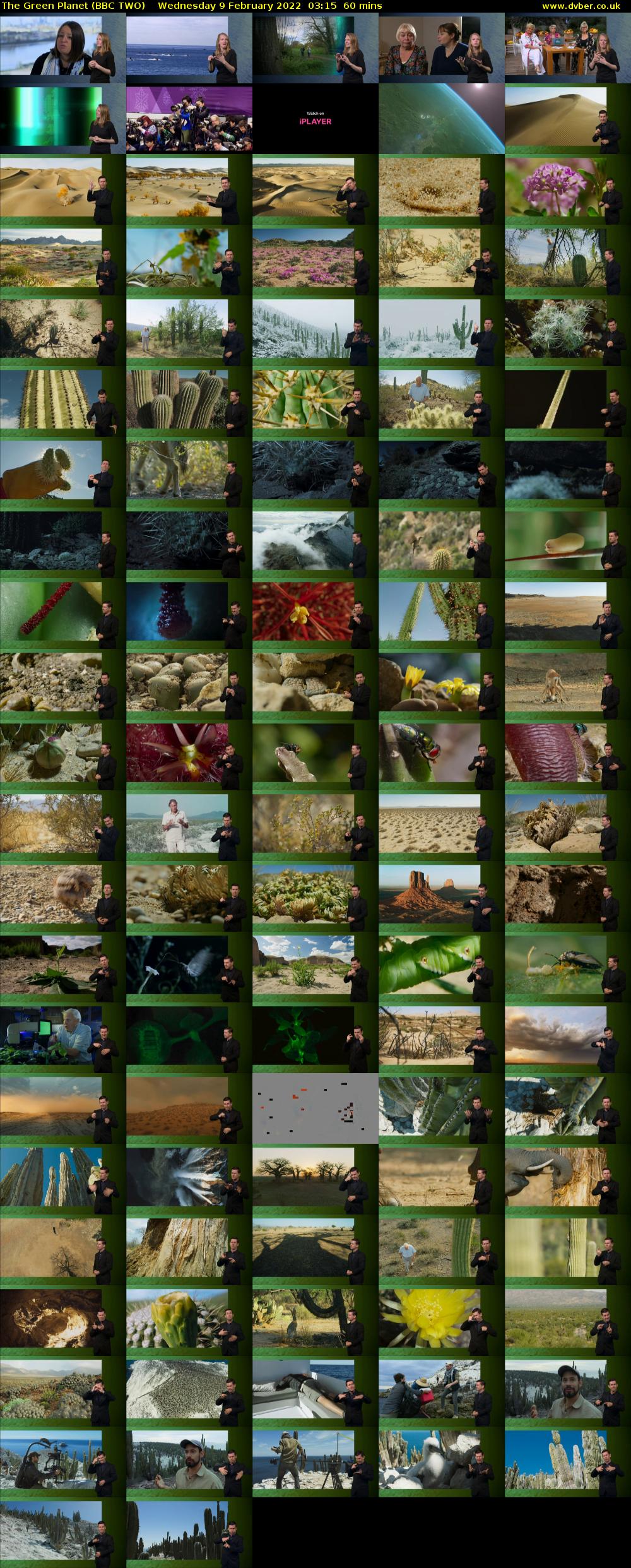 The Green Planet (BBC TWO) Wednesday 9 February 2022 03:15 - 04:15