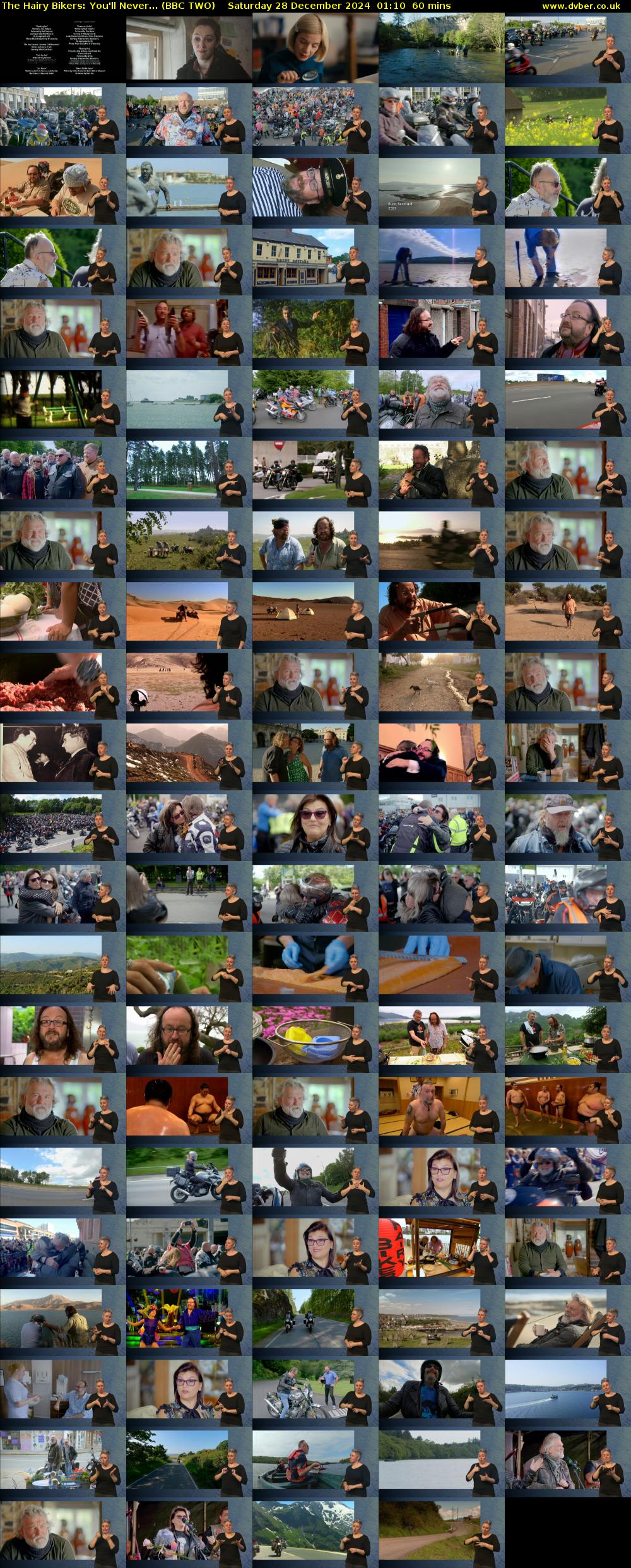 The Hairy Bikers: You'll Never... (BBC TWO) Saturday 28 December 2024 01:10 - 02:10