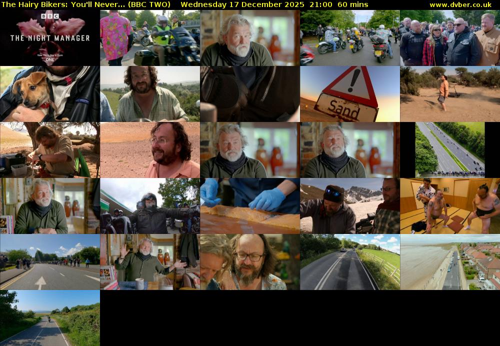 The Hairy Bikers: You'll Never... (BBC TWO) Wednesday 17 December 2025 21:00 - 22:00