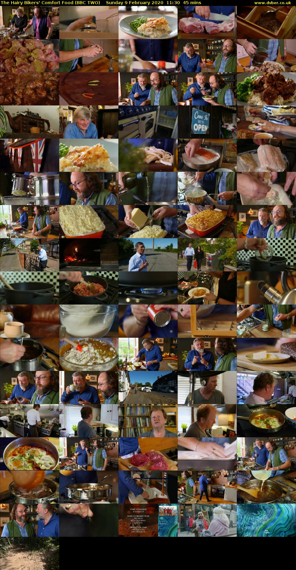 The Hairy Bikers' Comfort Food (BBC TWO) Sunday 9 February 2020 11:30 - 12:15