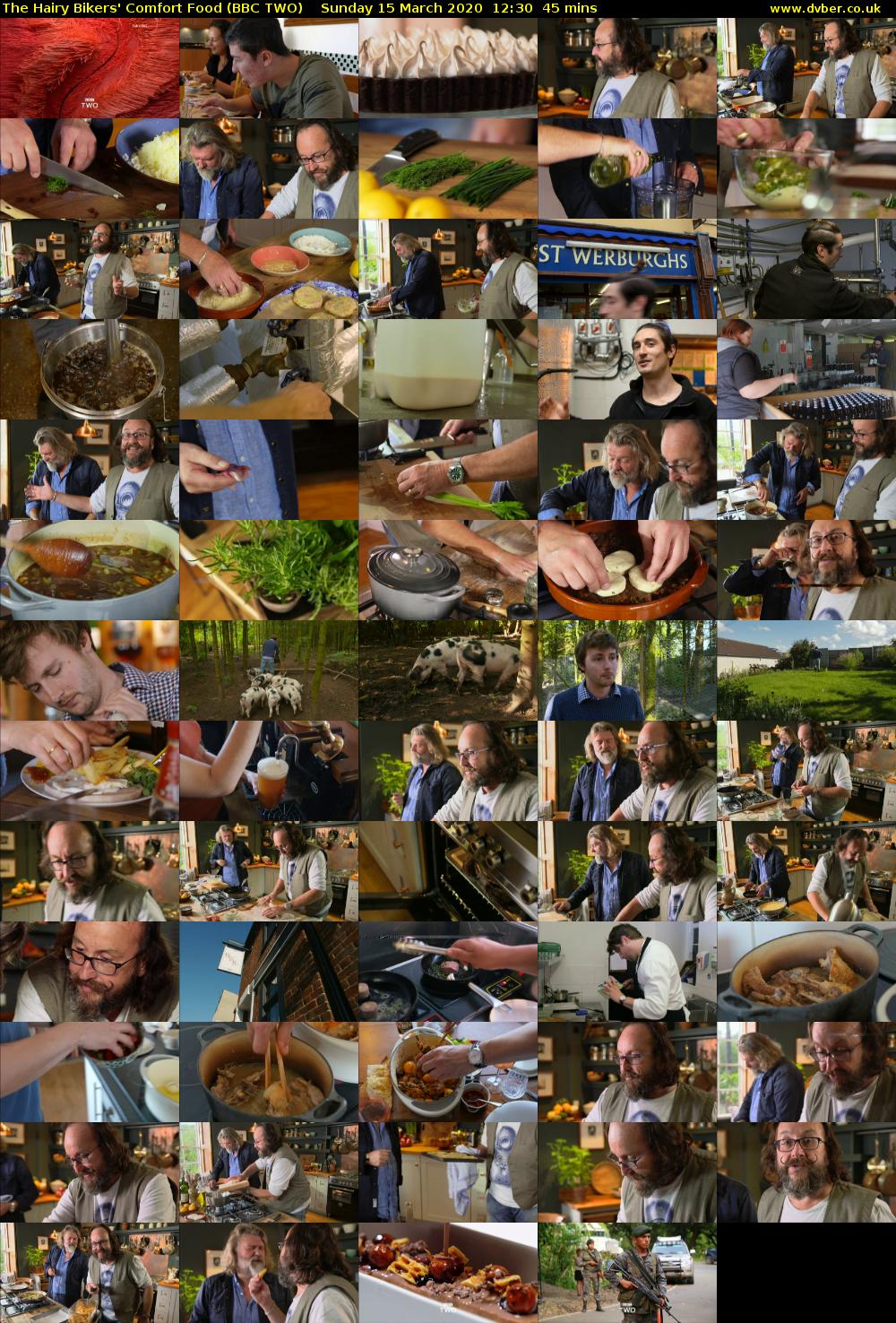 The Hairy Bikers' Comfort Food (BBC TWO) Sunday 15 March 2020 12:30 - 13:15