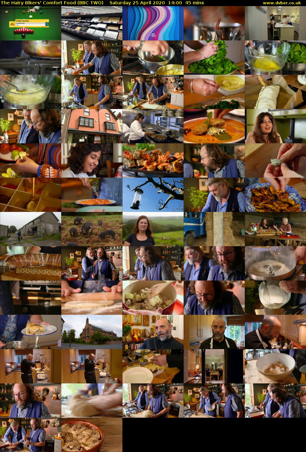 The Hairy Bikers' Comfort Food (BBC TWO) Saturday 25 April 2020 14:00 - 14:45