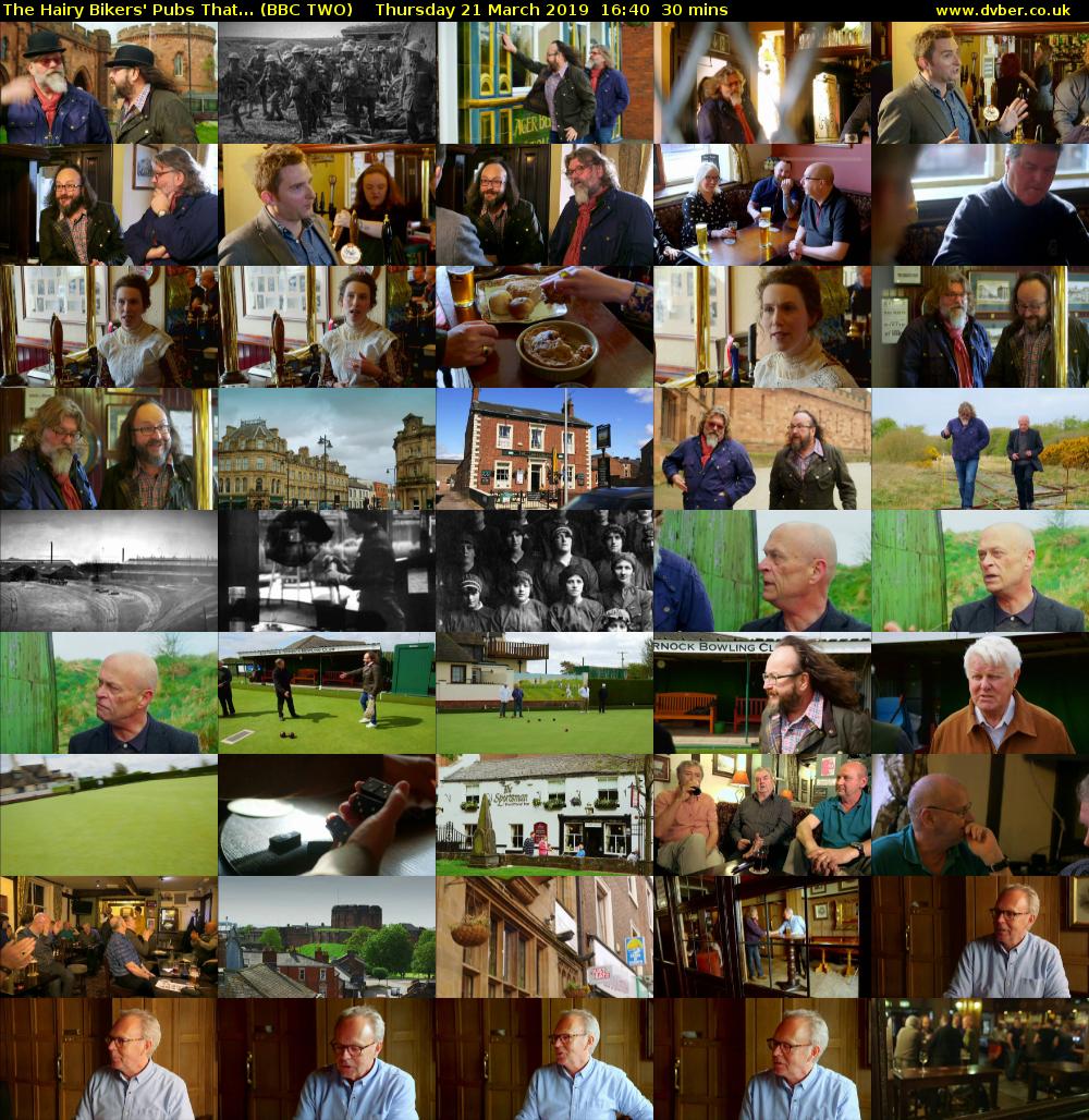 The Hairy Bikers' Pubs That... (BBC TWO) Thursday 21 March 2019 16:40 - 17:10