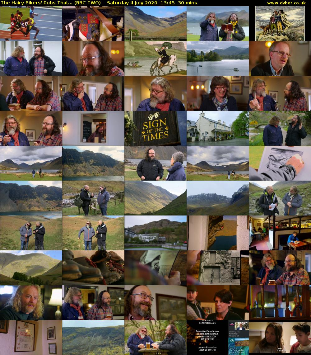 The Hairy Bikers' Pubs That... (BBC TWO) Saturday 4 July 2020 13:45 - 14:15