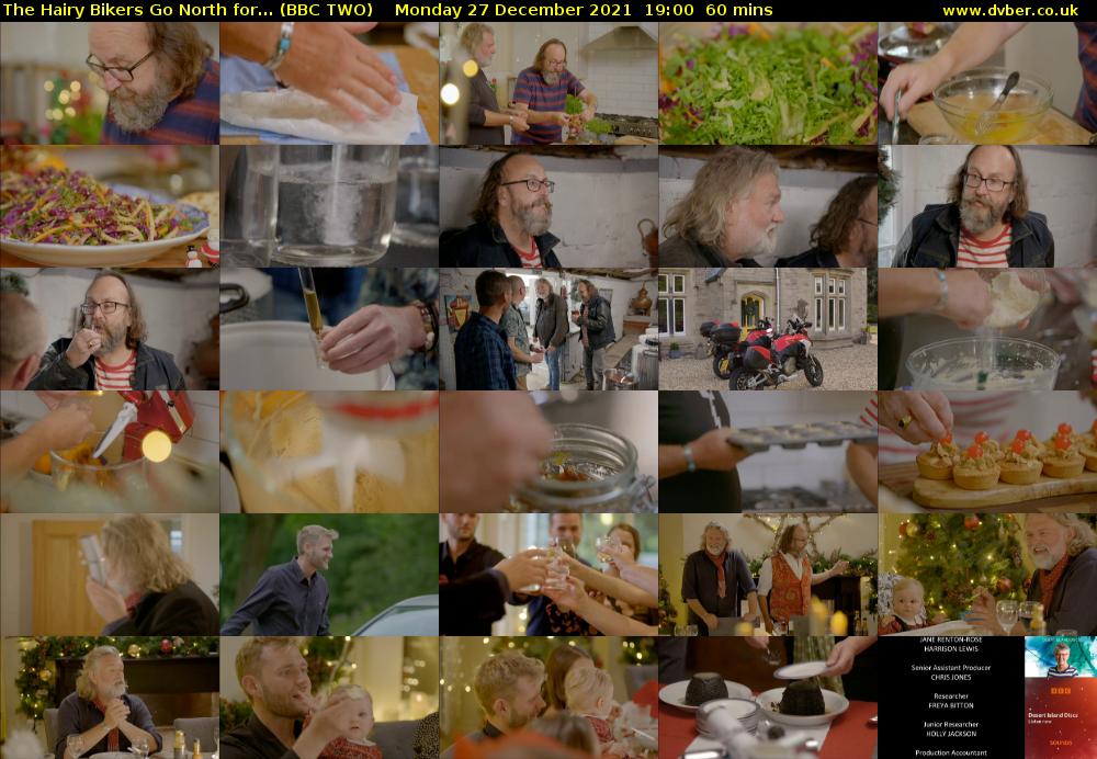 The Hairy Bikers Go North for... (BBC TWO) Monday 27 December 2021 19:00 - 20:00