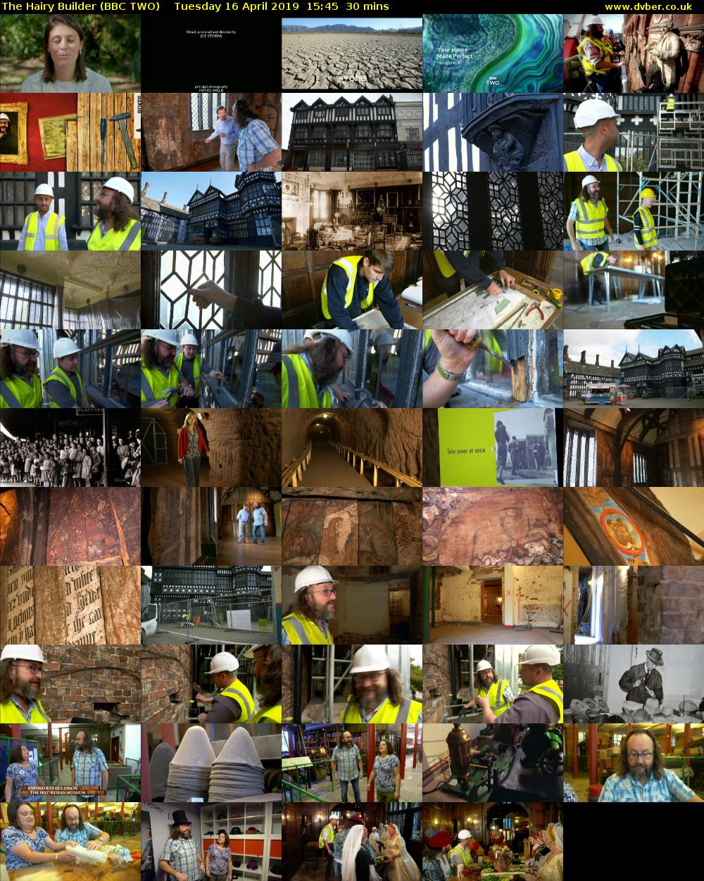 The Hairy Builder (BBC TWO) Tuesday 16 April 2019 15:45 - 16:15