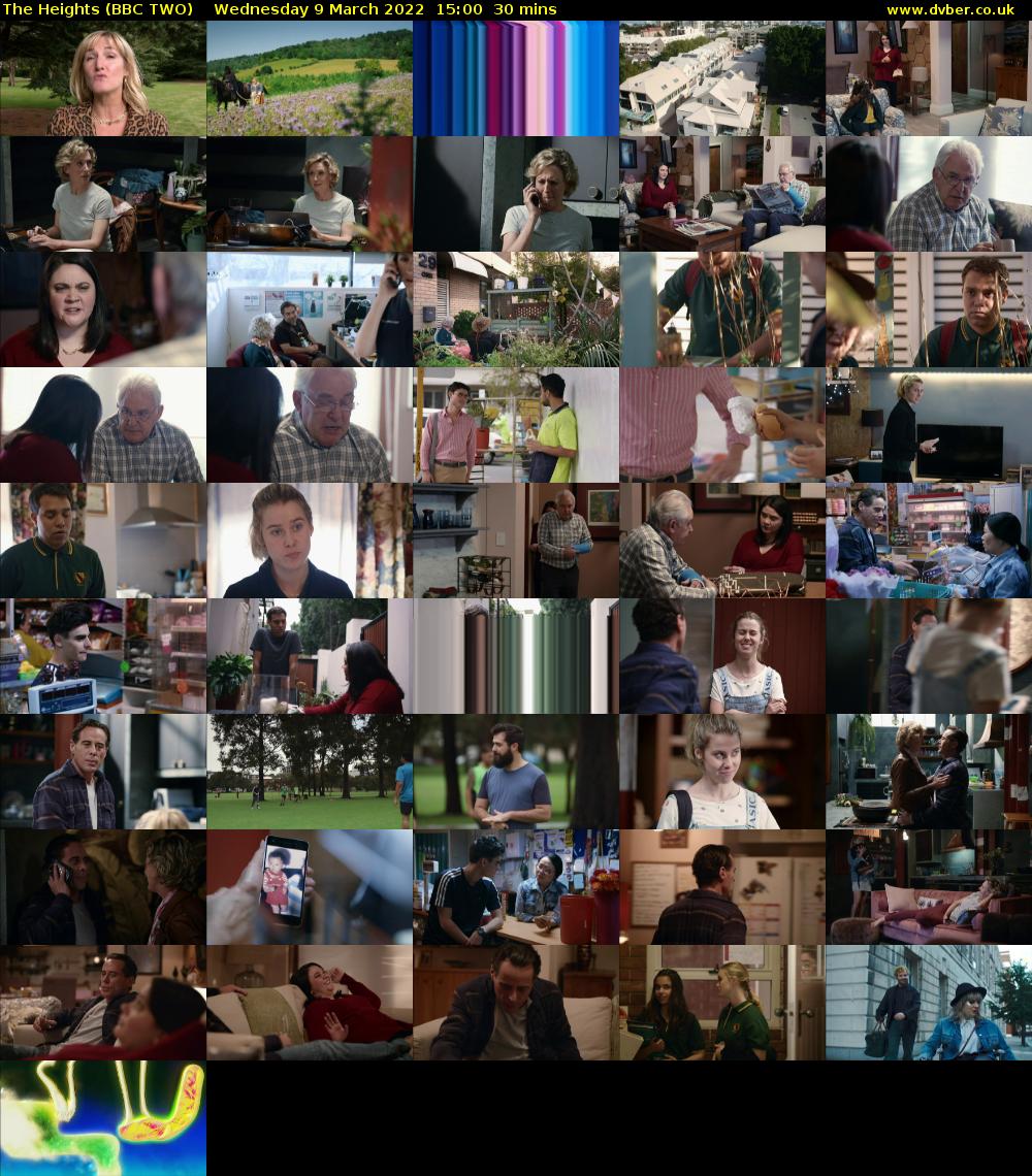 The Heights (BBC TWO) Wednesday 9 March 2022 15:00 - 15:30