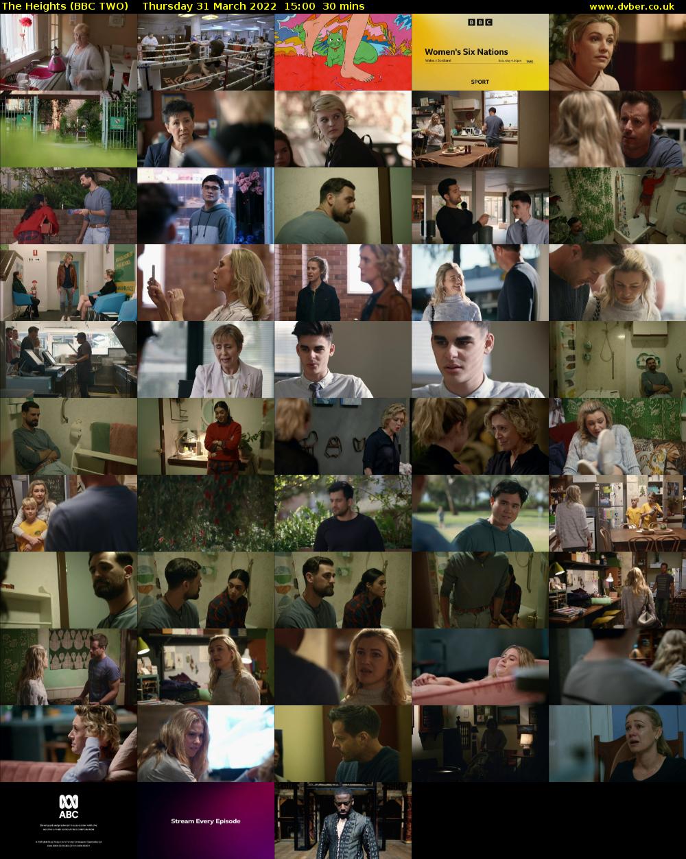 The Heights (BBC TWO) Thursday 31 March 2022 15:00 - 15:30