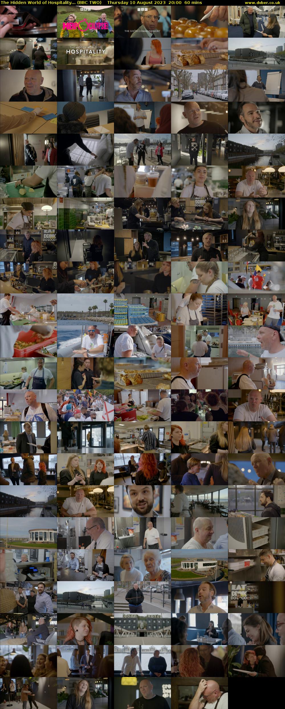 The Hidden World of Hospitality... (BBC TWO) Thursday 10 August 2023 20:00 - 21:00