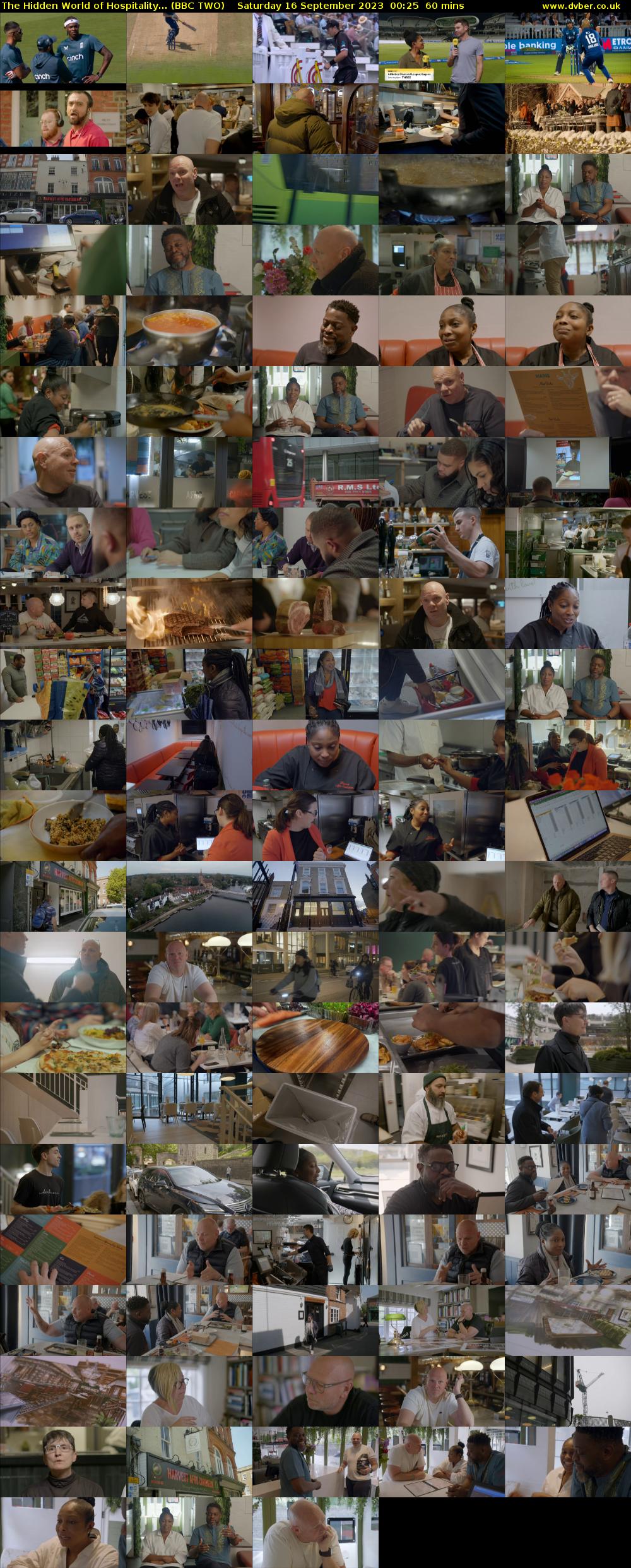 The Hidden World of Hospitality... (BBC TWO) Saturday 16 September 2023 00:25 - 01:25