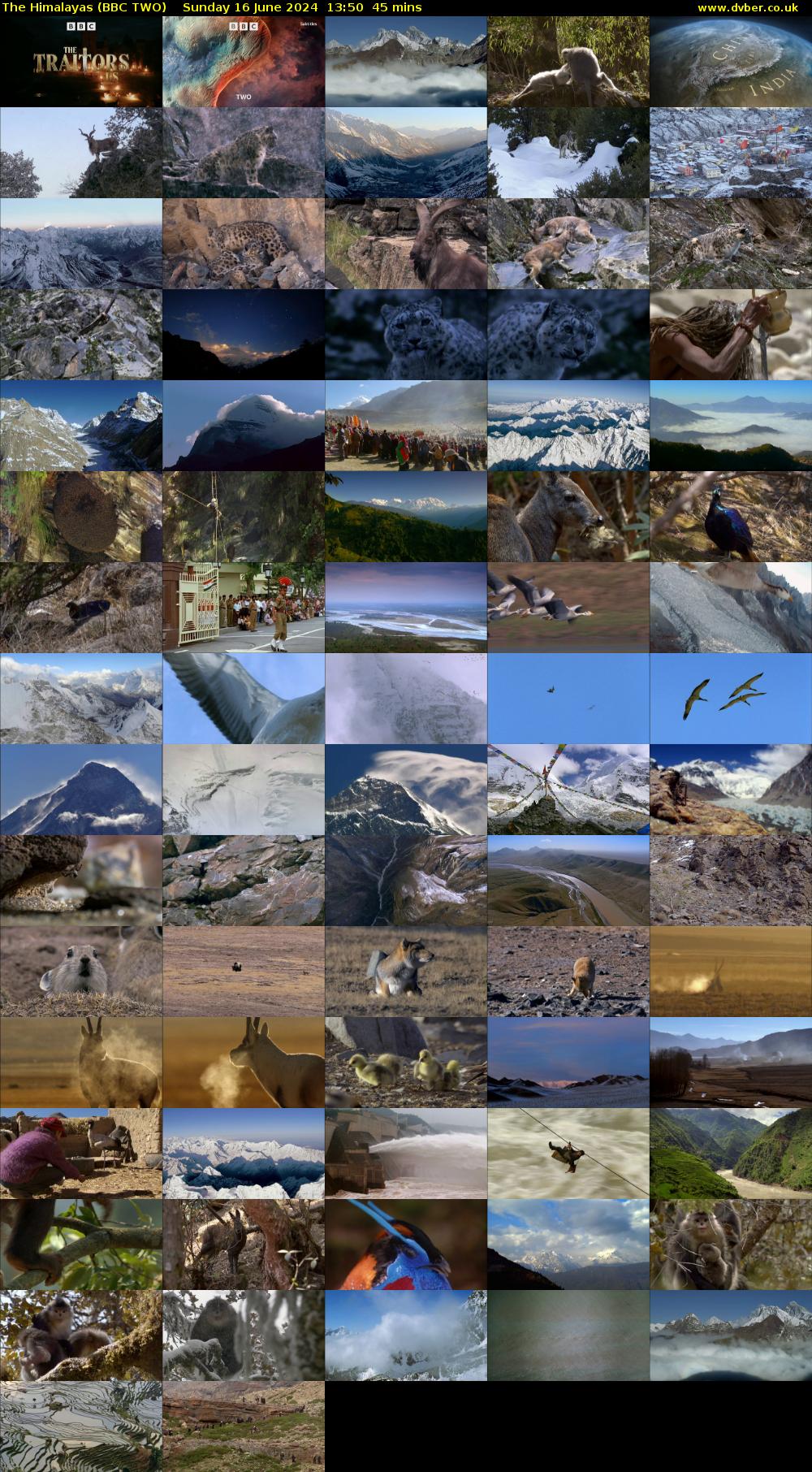 The Himalayas (BBC TWO) Sunday 16 June 2024 13:50 - 14:35