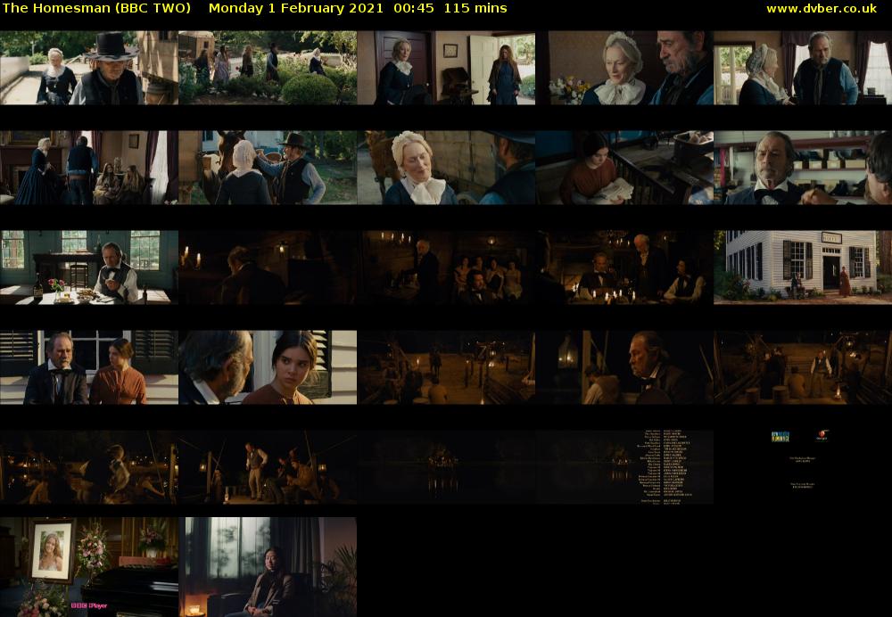 The Homesman (BBC TWO) Monday 1 February 2021 00:45 - 02:40