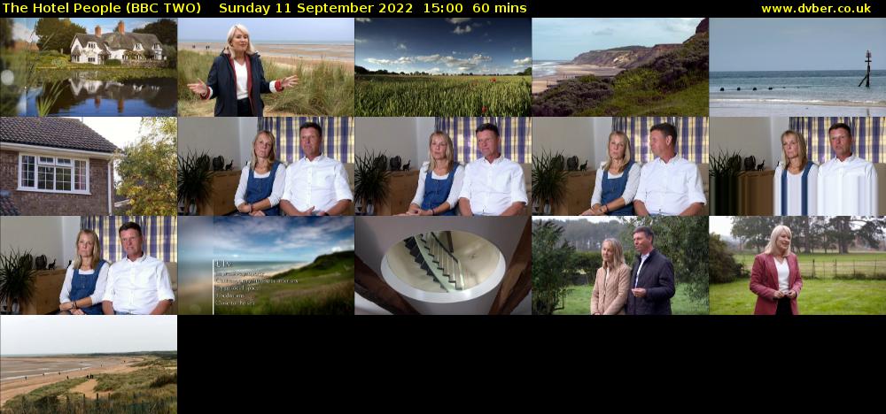 The Hotel People (BBC TWO) Sunday 11 September 2022 15:00 - 16:00