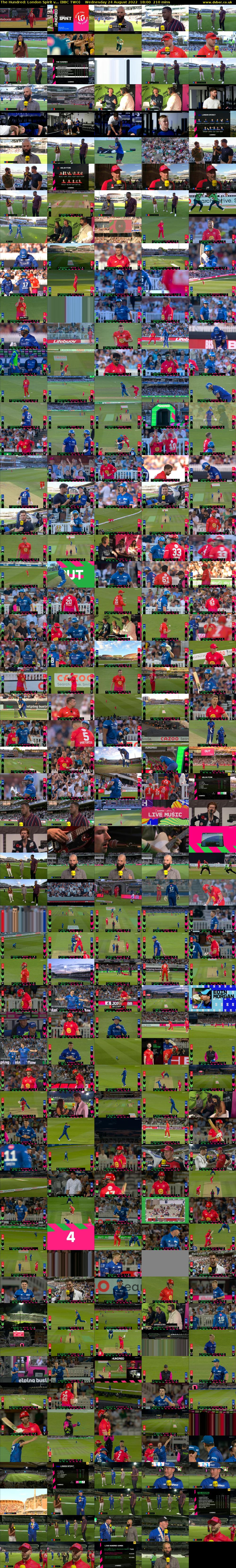 The Hundred: London Spirit v... (BBC TWO) Wednesday 24 August 2022 18:00 - 21:30