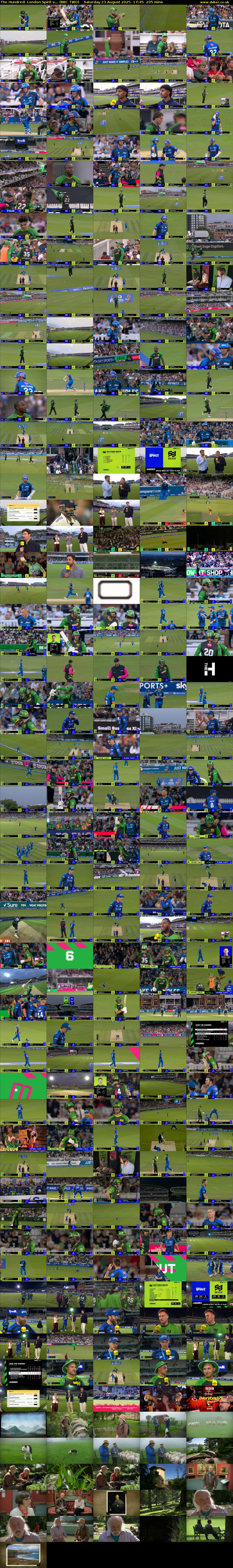 The Hundred: London Spirit v... (BBC TWO) Saturday 23 August 2025 17:45 - 21:10