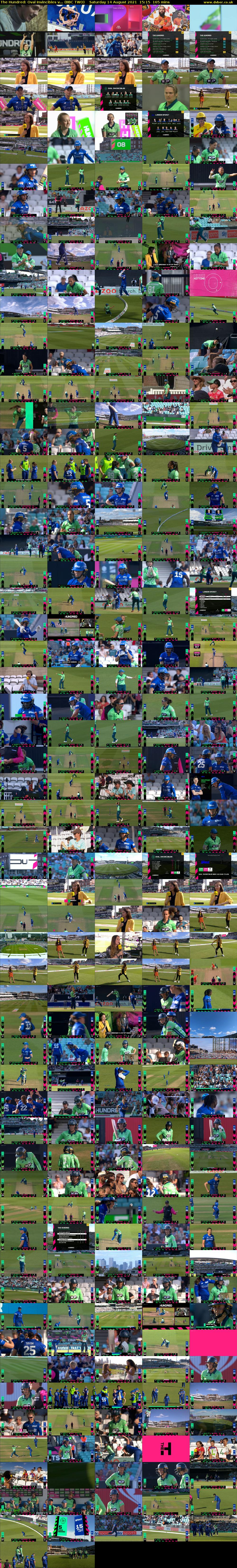 The Hundred: Oval Invincibles v... (BBC TWO) Saturday 14 August 2021 15:15 - 18:00