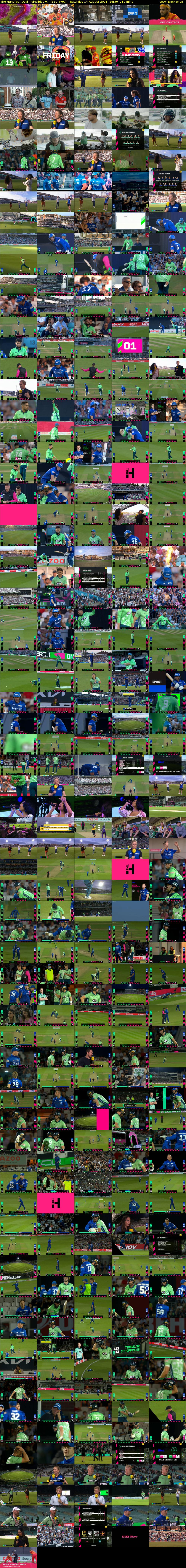 The Hundred: Oval Invincibles v... (BBC TWO) Saturday 14 August 2021 18:30 - 22:00