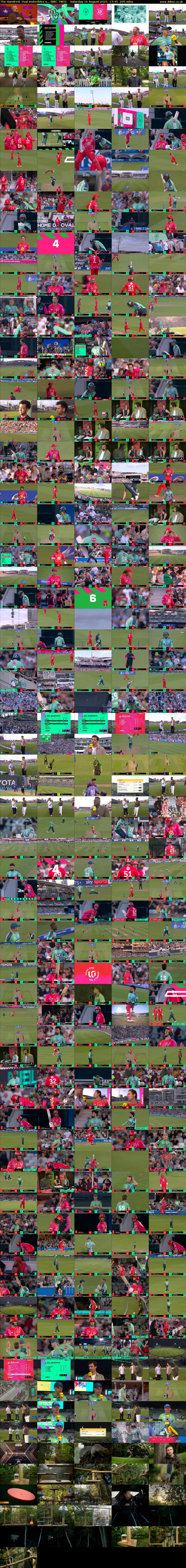 The Hundred: Oval Invincibles v... (BBC TWO) Saturday 16 August 2025 17:45 - 21:10