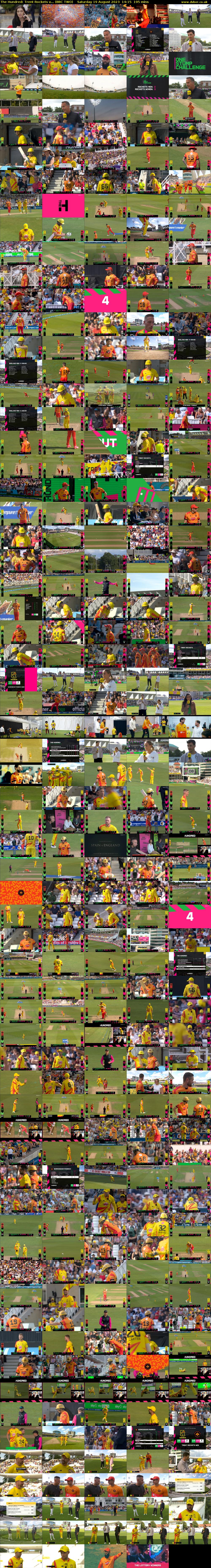 The Hundred: Trent Rockets v... (BBC TWO) Saturday 19 August 2023 14:15 - 17:30