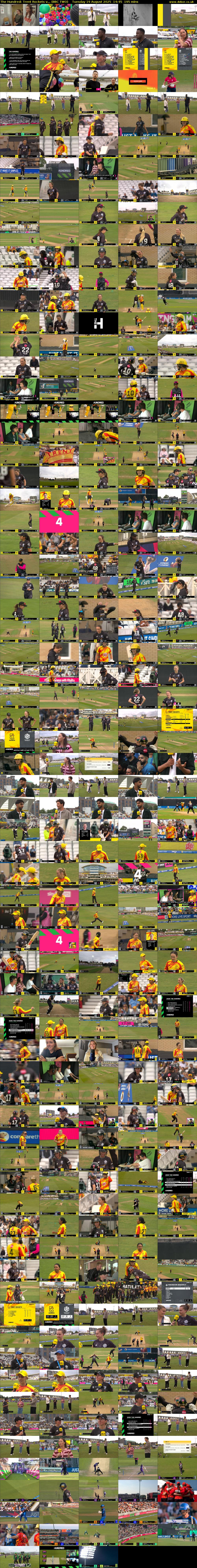 The Hundred: Trent Rockets v... (BBC TWO) Tuesday 19 August 2025 14:45 - 18:00